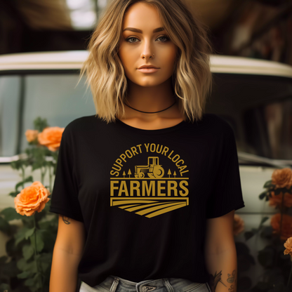 Support Local Farmers Bella+Canvas Tee