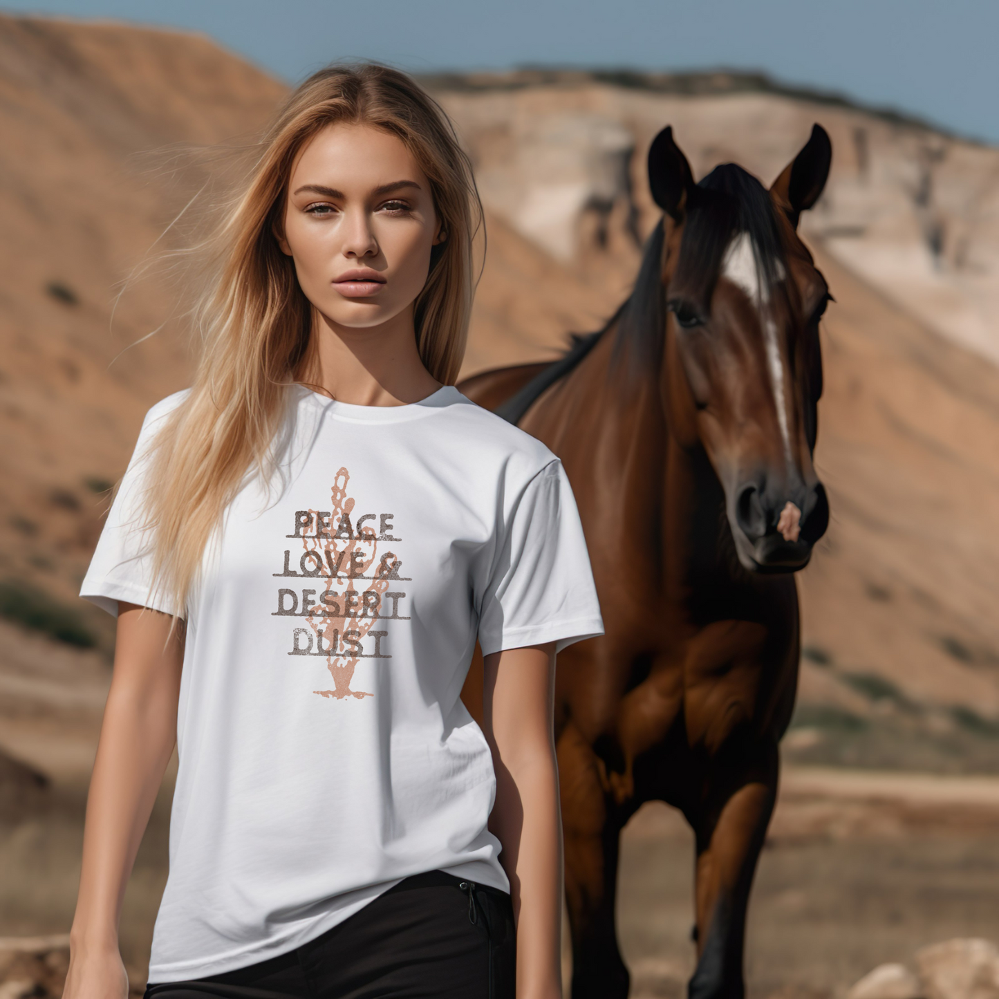 Peace Love & Desert Dust Bella+Canvas Tee