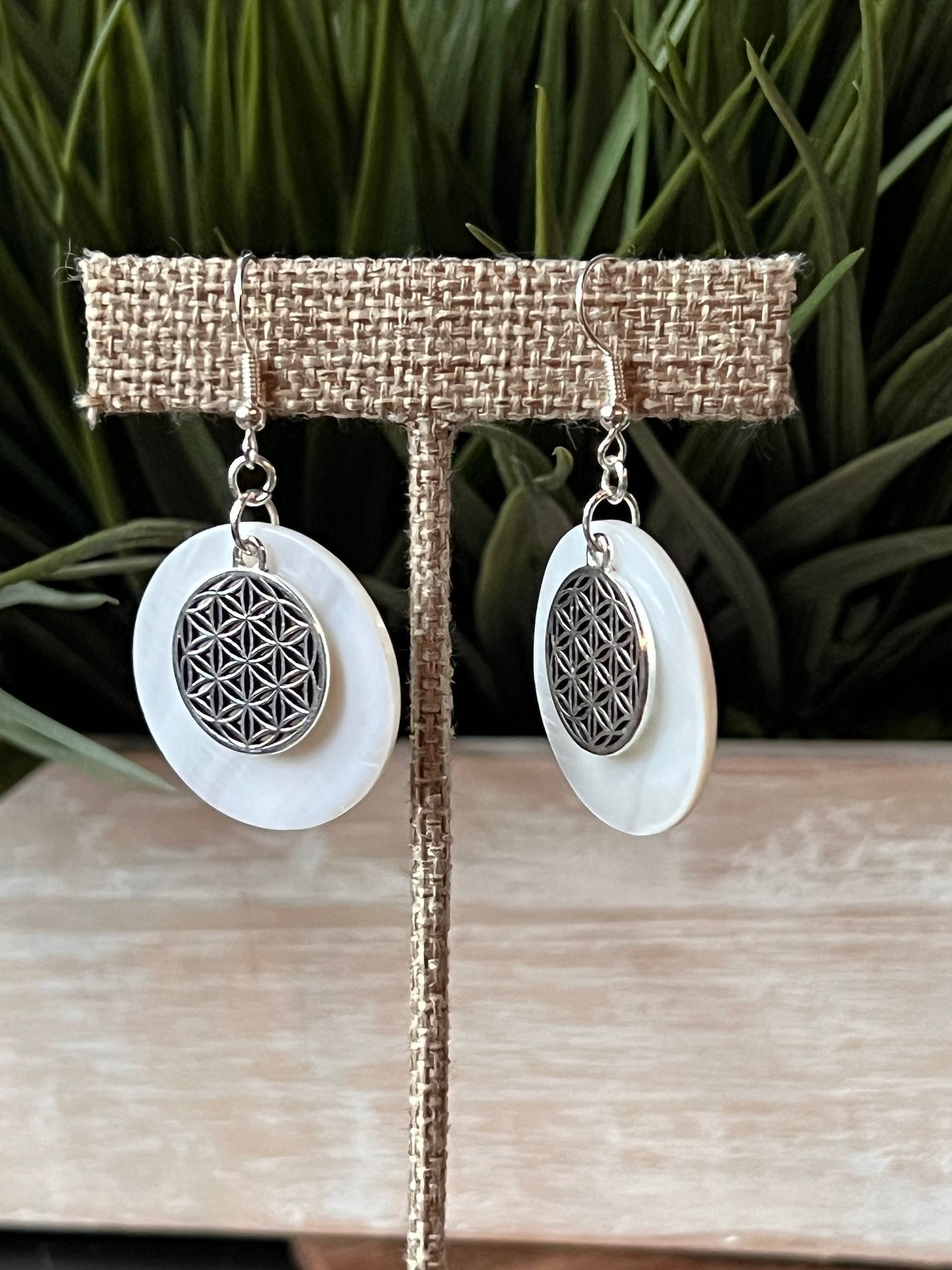 Boho Circular earrings // Handmade Unique Earrings //