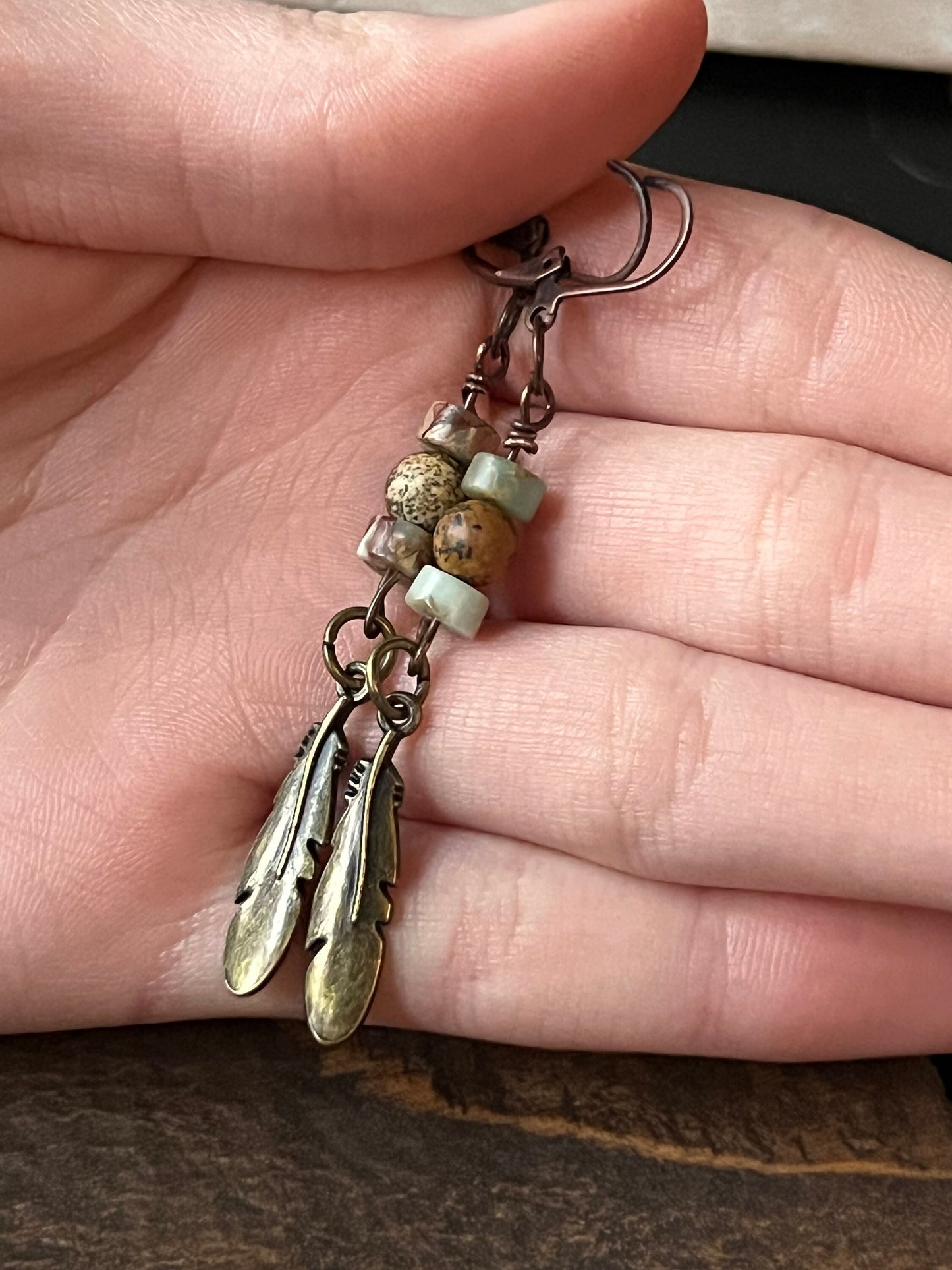 Boho Feather Earrings