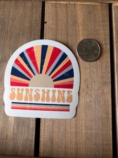 Vintage Sunshine Sticker