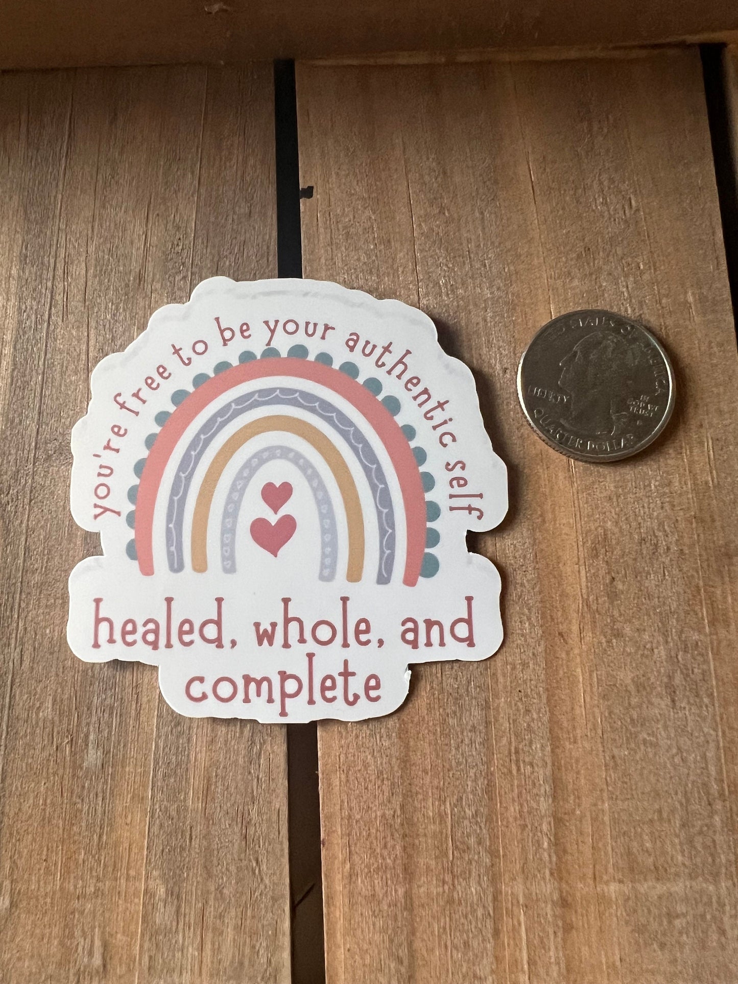 Healed, whole, complete // Vinyl Sticker