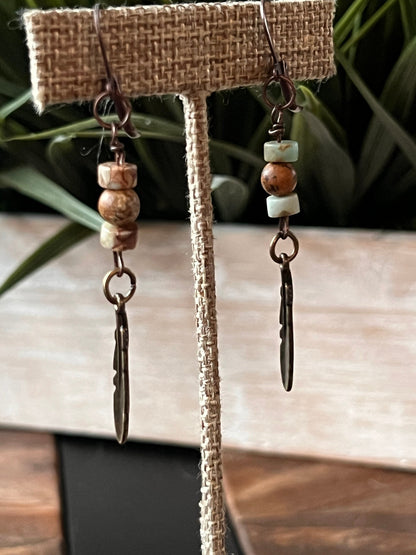 Boho Feather Earrings