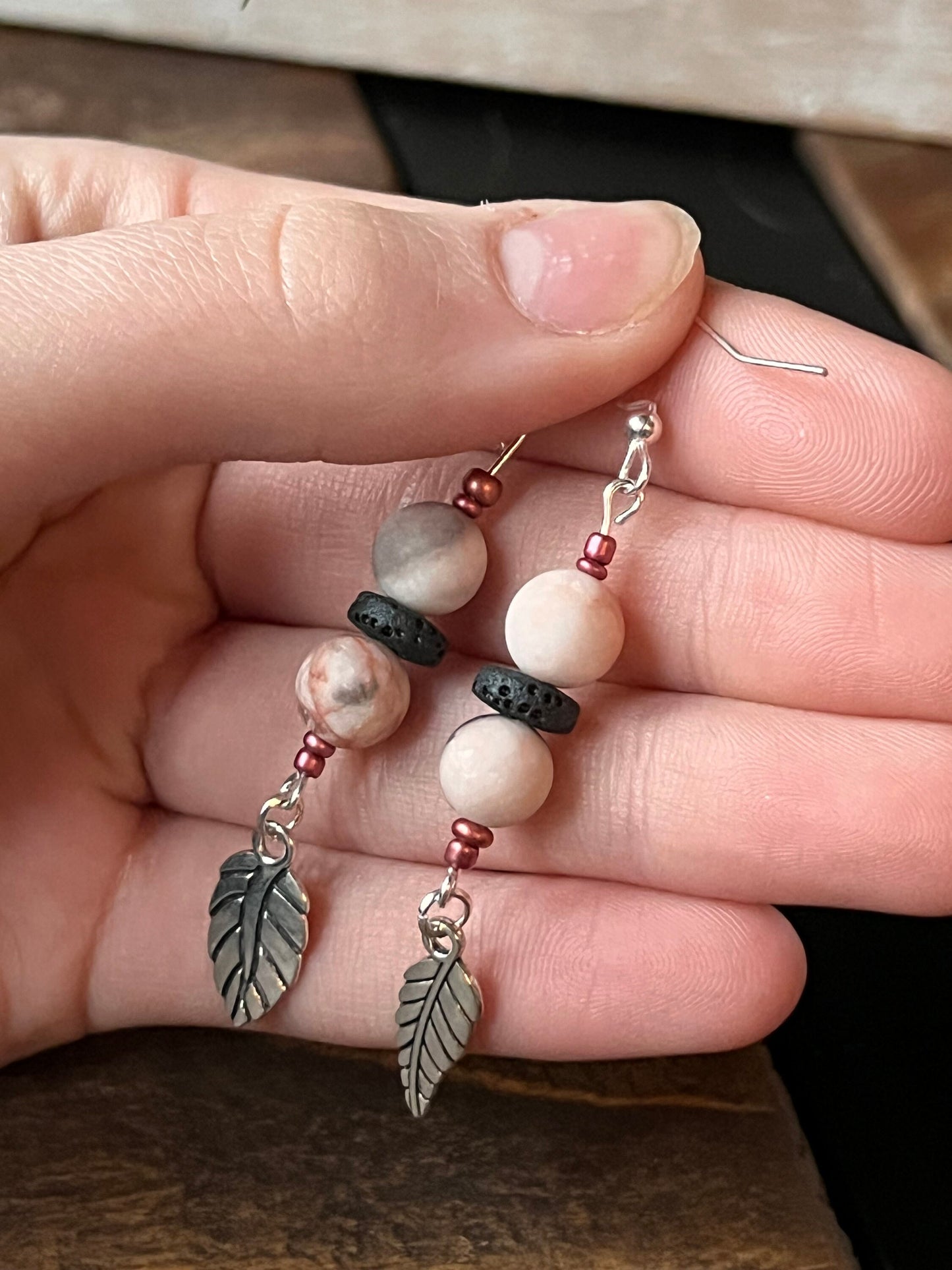 Boho stack with feather