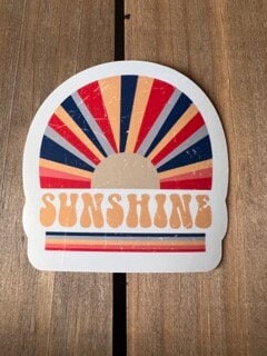 Vintage Sunshine Sticker