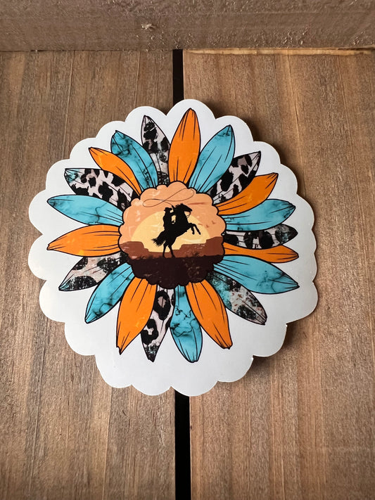 Western Sunflower Sticker