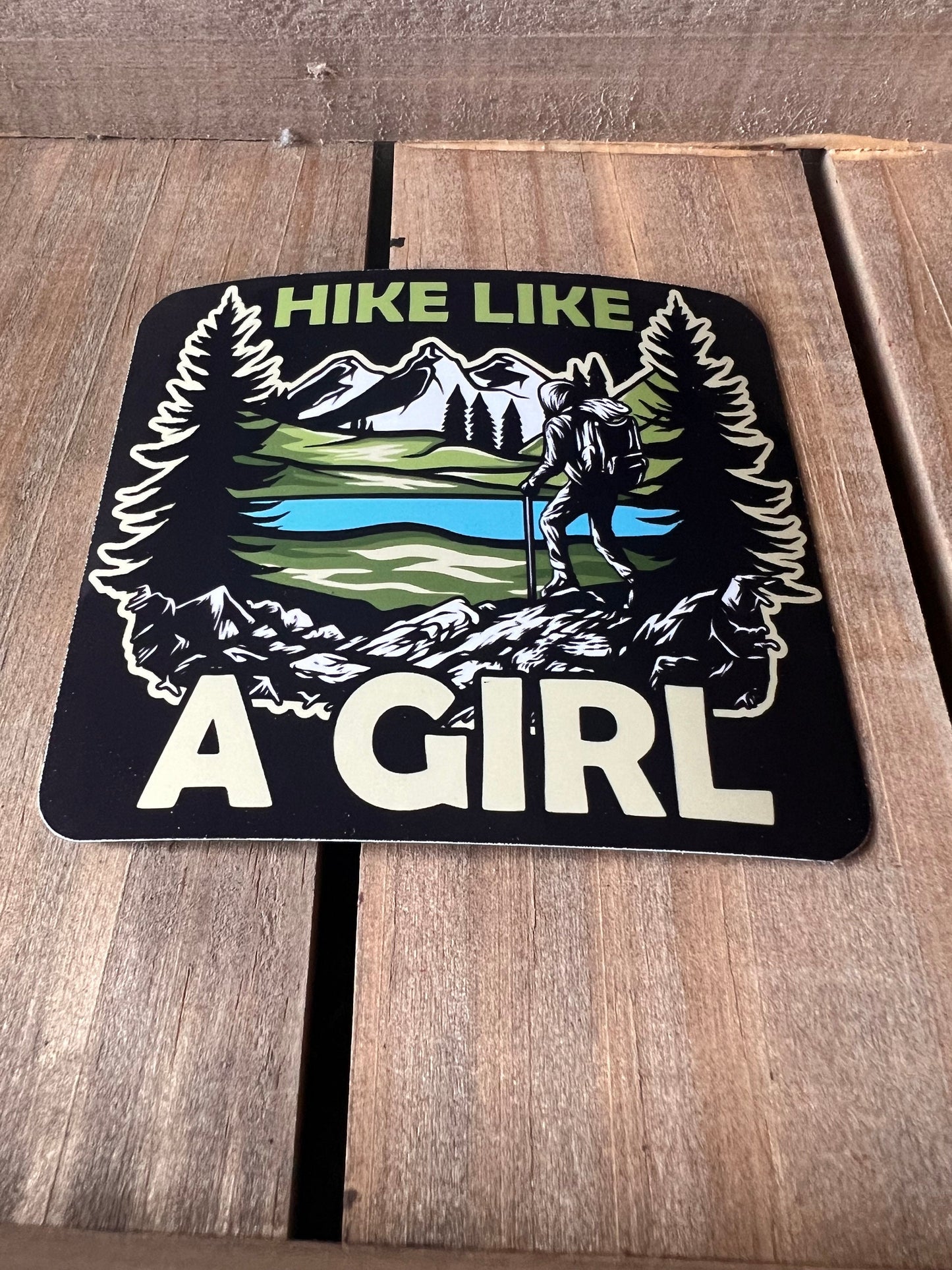 Hike Like a Girl Sticker