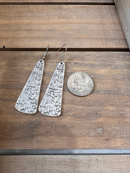 Southwestern Textured Dangles // Gifts for her // Hammered