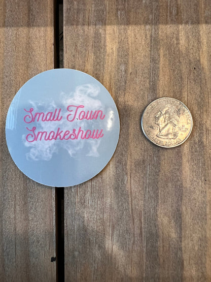 Small Town Smokeshow Vinyl Sticker // ZB Lyrics