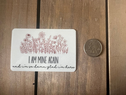 I am mine again // ZB Lyrics // Vinyl Sticker