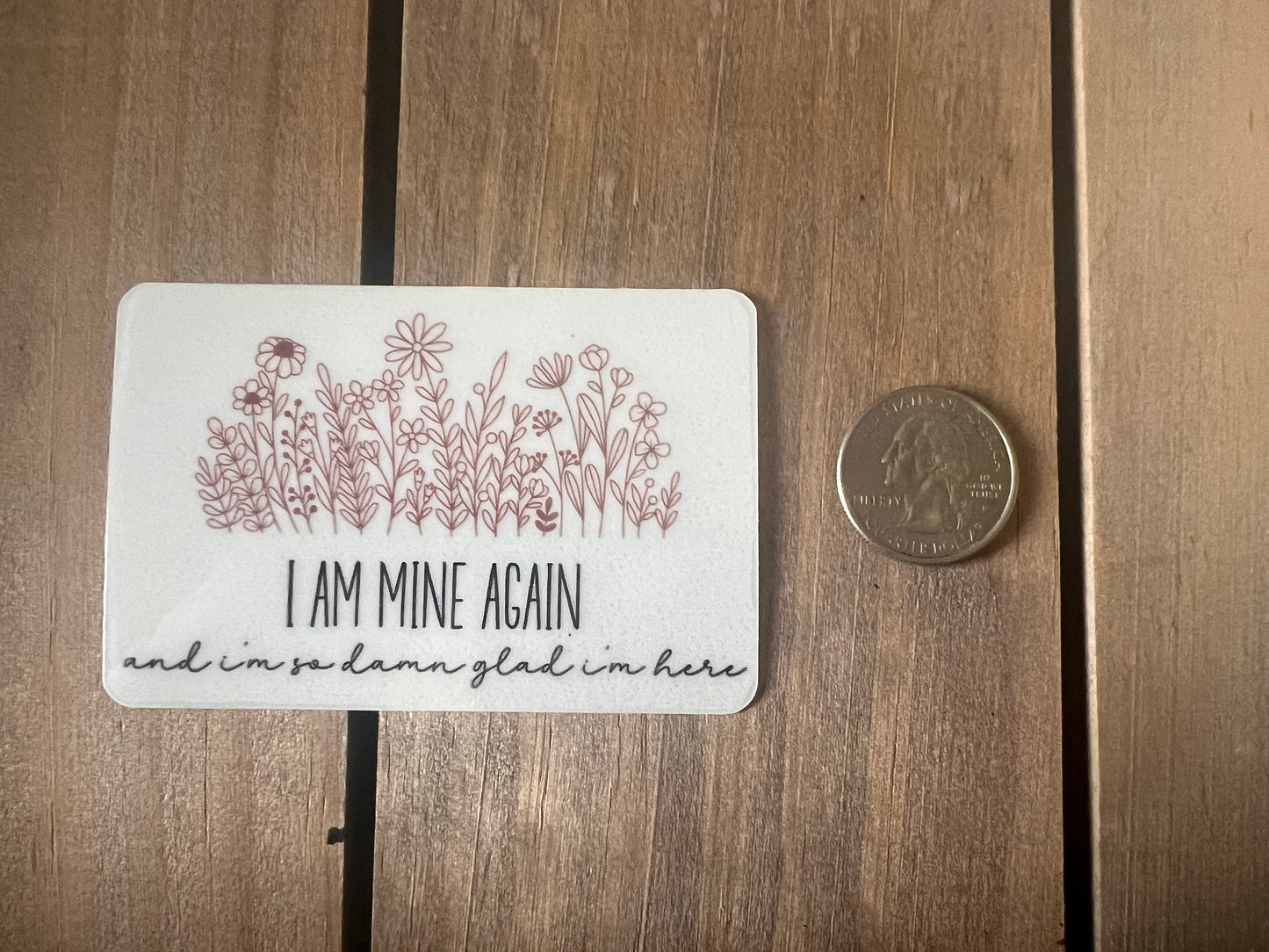 I am mine again // ZB Lyrics // Vinyl Sticker