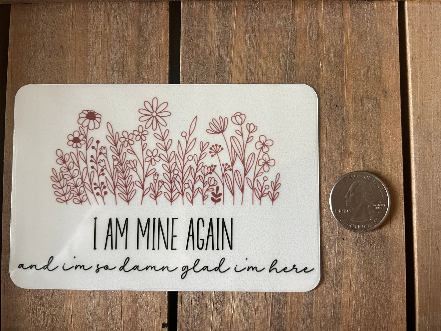 I am mine again // ZB Lyrics // Vinyl Sticker