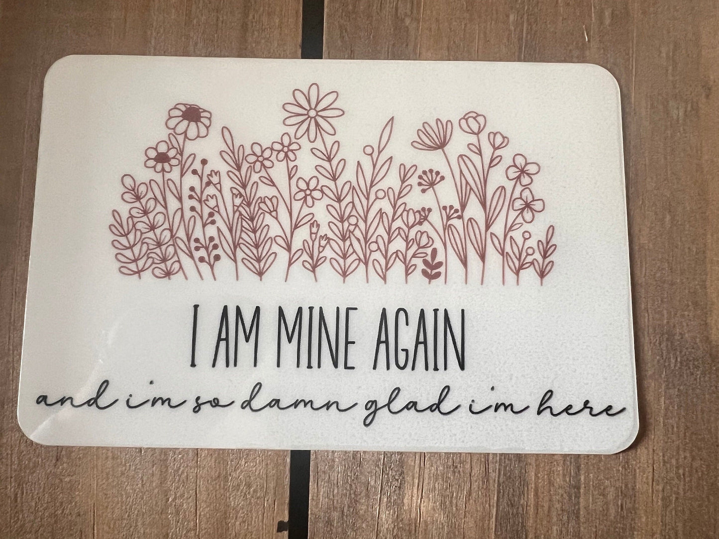 I am mine again // ZB Lyrics // Vinyl Sticker