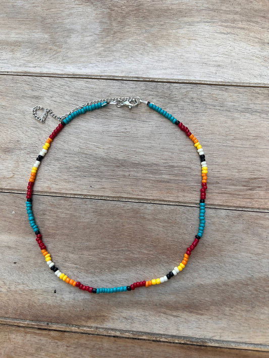 Western Beaded Choker - Creek Will Rise