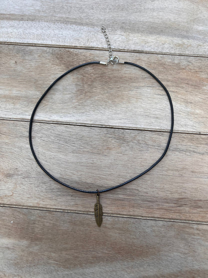 Charm Stacker Choker - Feather