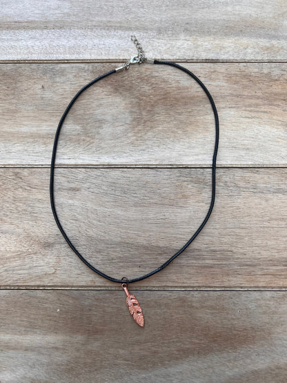 Charm Stacker Choker - Feather