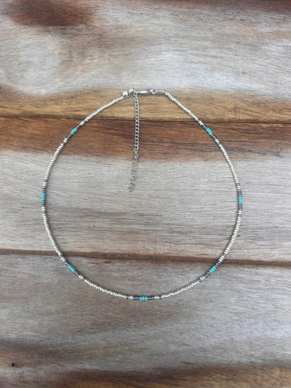 Dainty Western Beaded Choker - Way of the Triune God