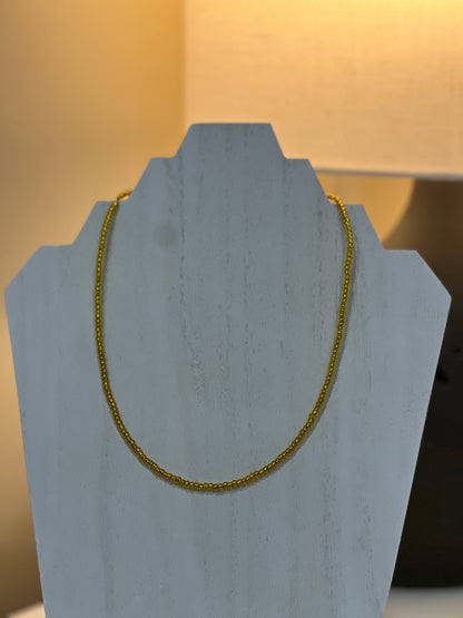 Western Beaded Choker - Gold